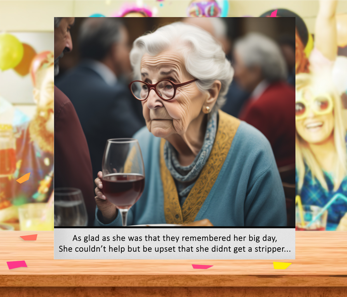 I Wanted a Stripper Birthday Card | Funny Card for Her