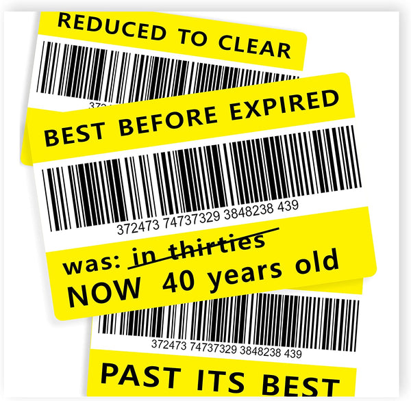 Reduced Sticker/Past Best | Rude 40th Birthday Card