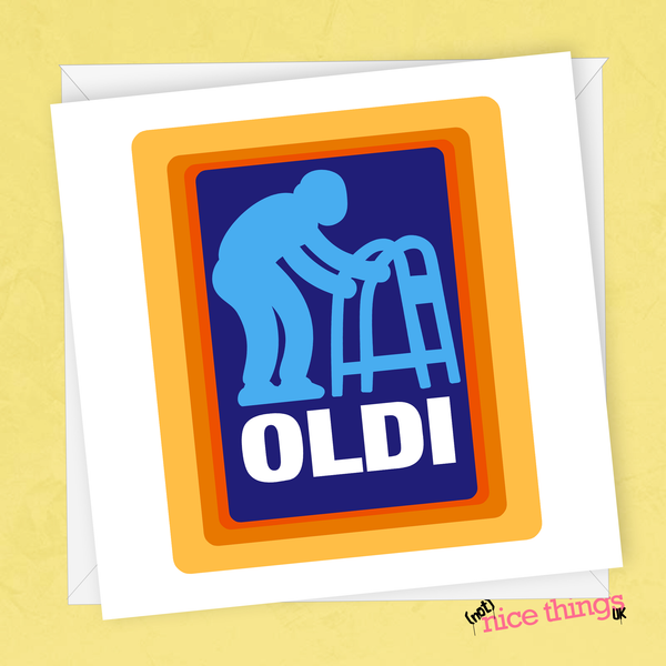 Old Age Funny Birthday Card, Old Funny 30th, 40th, 50th Birthday Cards for Him, Old Age Card for Dad, Boyfriend, Husband, Brother, sister