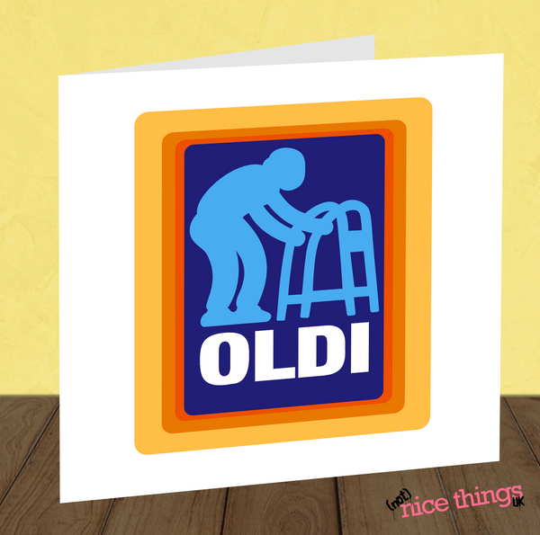 Old Age Funny Birthday Card, Old Funny 30th, 40th, 50th Birthday Cards for Him, Old Age Card for Dad, Boyfriend, Husband, Brother, sister