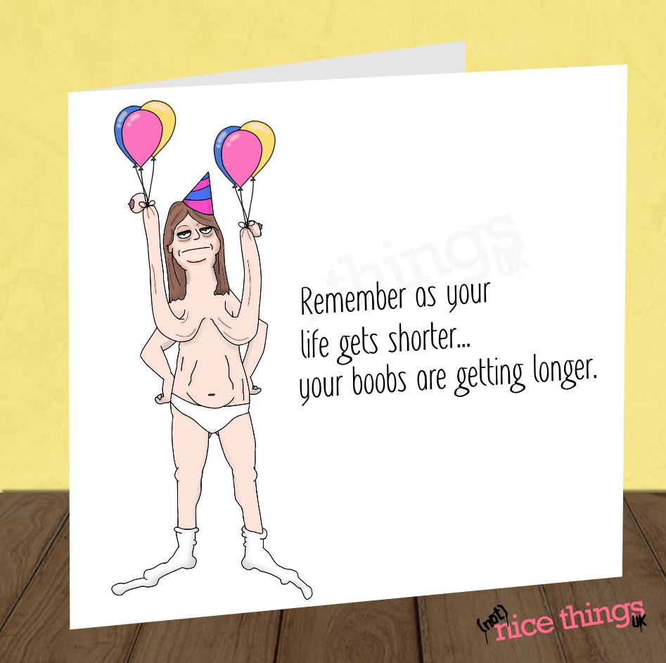Man Boobs: Humor Birthday Card for Men