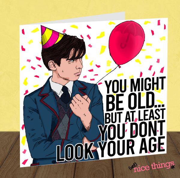 Number Five Funny Birthday Card, Umbrella Academy Birthday Card for Him, Funny Greeting Cards, Klaus, Diego , Cards for brother, Number 5