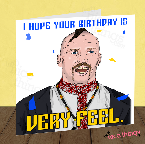 Oleksandr Usyk Birthday Card, Funny Boxing Card, Anthony Joshua Meme, Tyson Fury gift, For Him, Ukraine Birthday Card, For Dad, Boyfriend