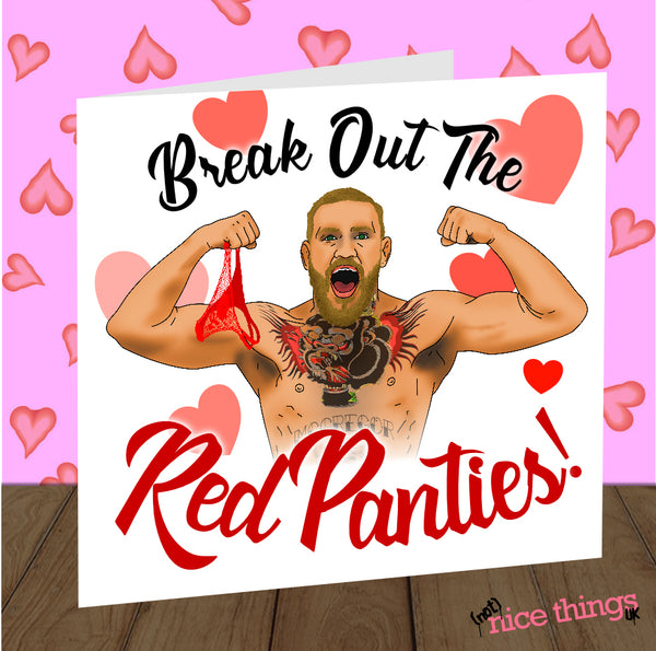 Funny Conor Mcgregor Valentines Day Card, Rude Valentines Card, Valentine's Card for boyfriend, for girlfriend, Fiance, Husband, Wife