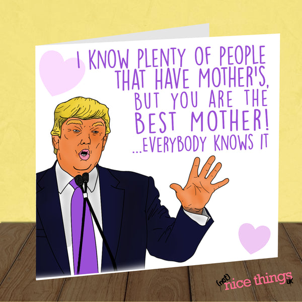 Donald Trump Funny Mother's Day Card, Funny Card for mum, Mothers Day gift , Joe Biden, USA Card for Mom, Thanks, Card