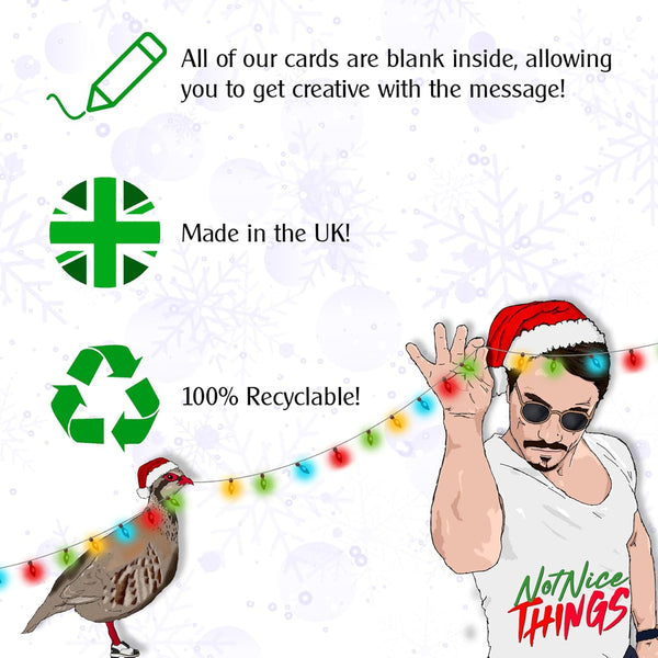 Driving Home For Christmas | Golf Xmas Card