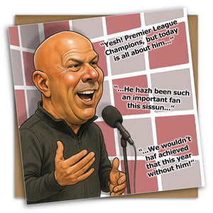 Arne Slot Football Fathers Day Card, Liverpool Birthday Card for Dad For Grandad, Liverpool Birthday for Son, Premier League, LFC, Mo Salah, Virgil, LFC