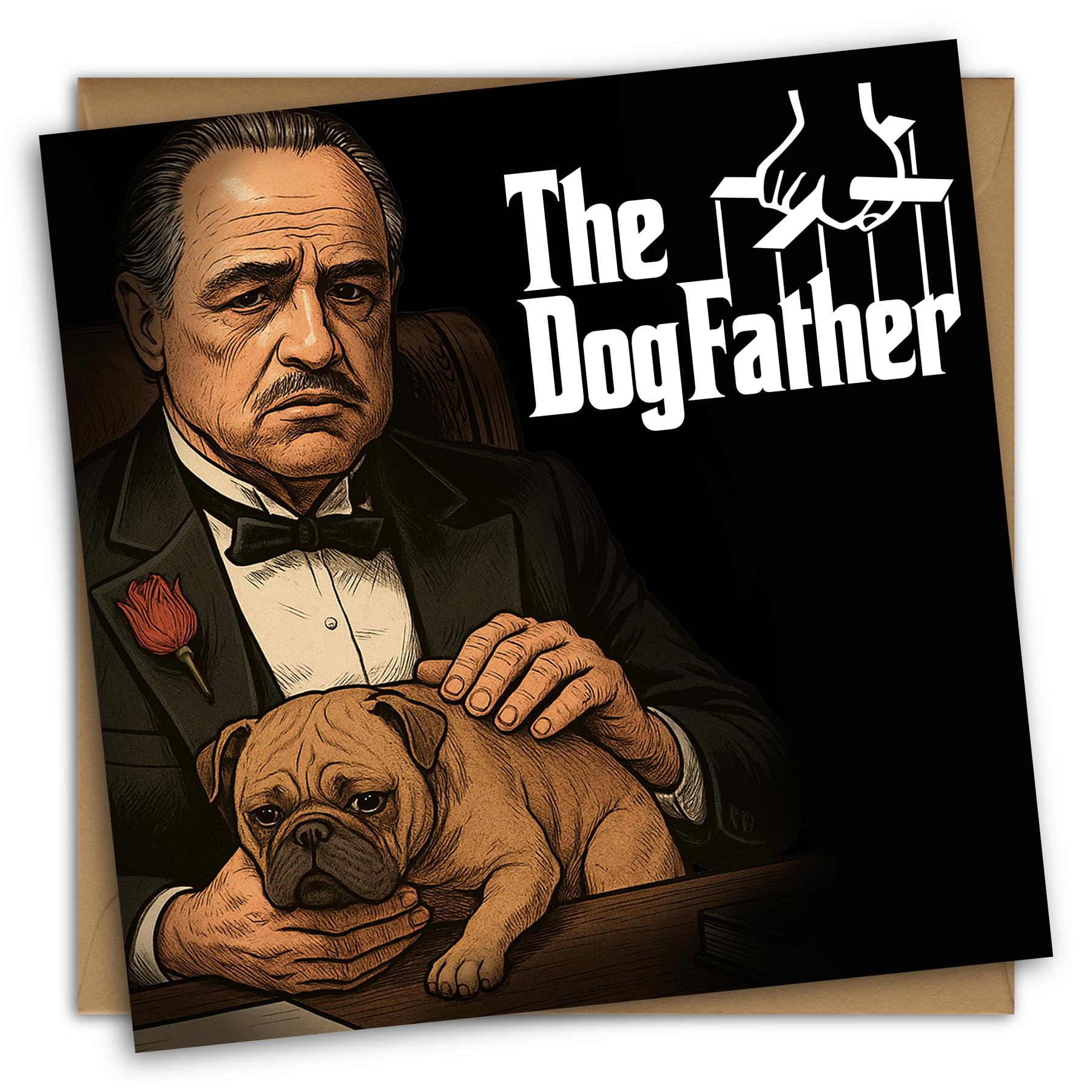 DogFather Card For Dog Owners, Fathers Day for Dog Dad, Happy Fathers Day Card From Son or Daughter, From Girlfriend, Wife