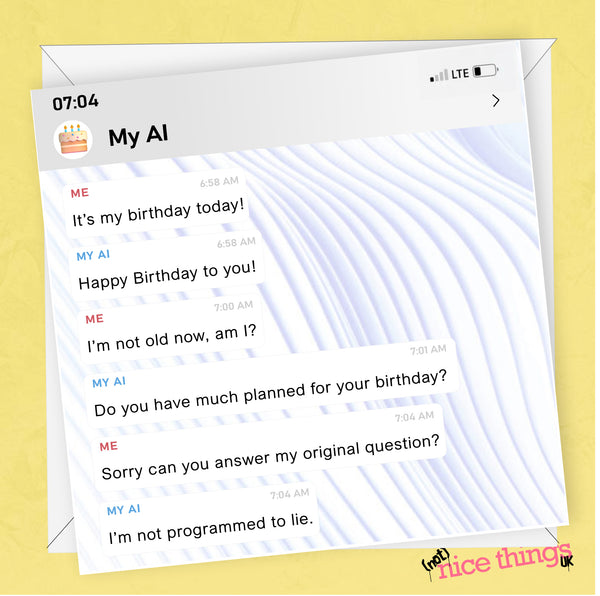 AI Birthday Wishes | Funny Birthday Card