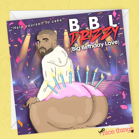 BBL Drizzy Birthday Card, Kendrick Drake Beef Birthday Card, Hip Hop, Funny Cards for Him, Rap, Kendrick Lamar, For Boyfriend, J Cole