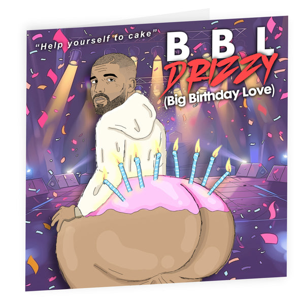 BBL Drizzy Birthday Card, Kendrick Drake Beef Birthday Card, Hip Hop, Funny Cards for Him, Rap, Kendrick Lamar, For Boyfriend, J Cole