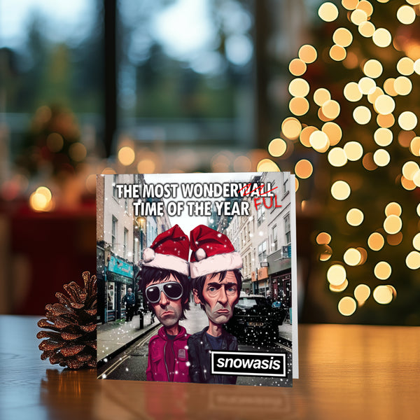 Oasis Christmas Card | Gallagher Brothers Card