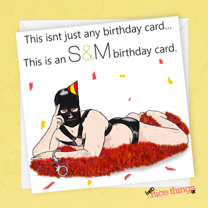 S&M Rude Birthday Card | Funny Birthday Card