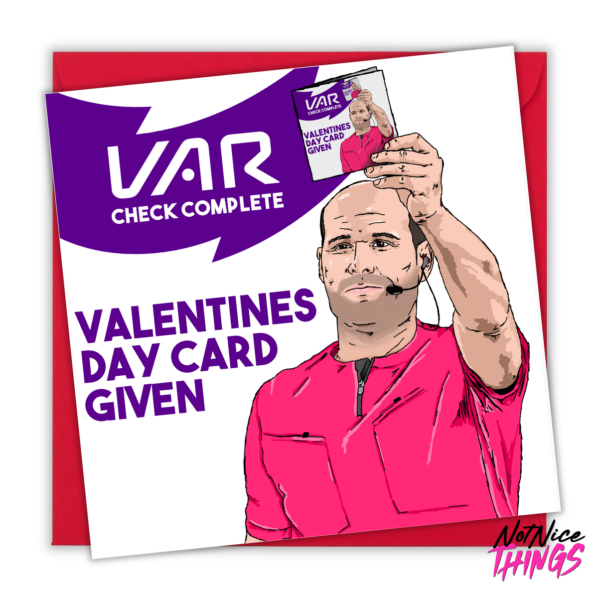 VAR Valentine's Day Card | Funny Football Valentine's Card