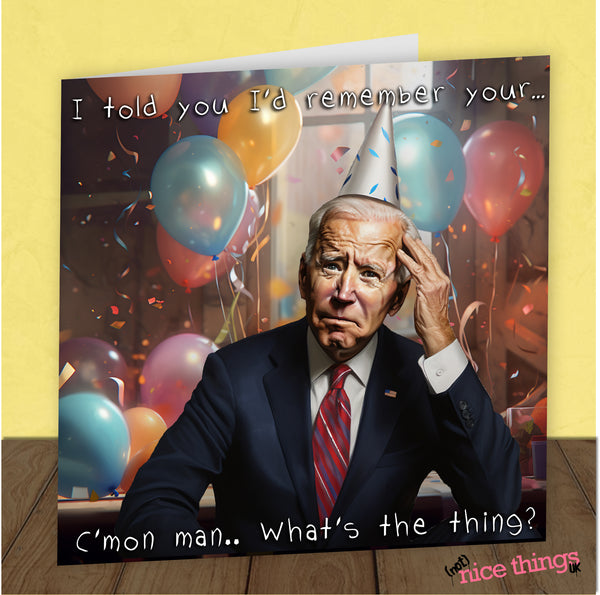 Joe Biden Funny Birthday Card, Donald Trump Card, Funny Election Birthday Cards for Him, Greetings Card, for Her, Boyfriend, Girlfriend