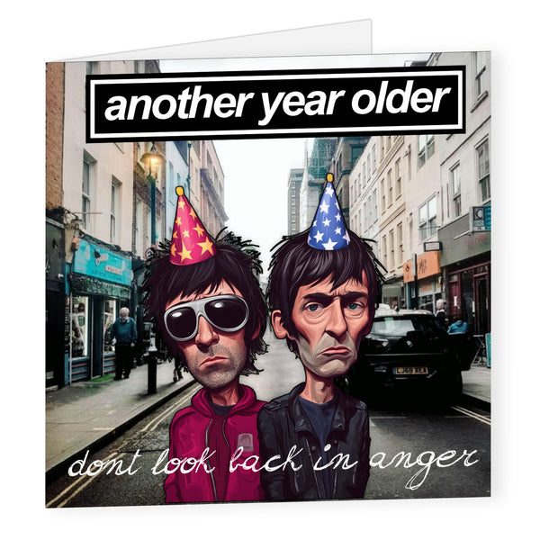 Oasis Birthday Card, Oasis Reunion, Oasis Tour, Noel Gallagher, Liam Gallagher, Funny Birthday Cards, Oasis gift, UK bands, Oasis lover
