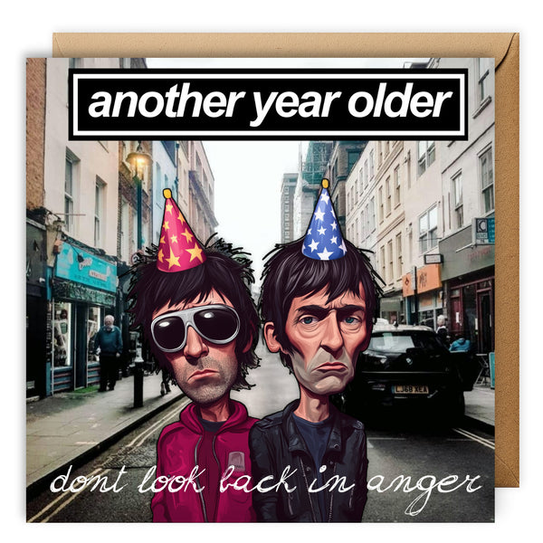 Oasis Birthday Card, Oasis Reunion, Oasis Tour, Noel Gallagher, Liam Gallagher, Funny Birthday Cards, Oasis gift, UK bands, Oasis lover