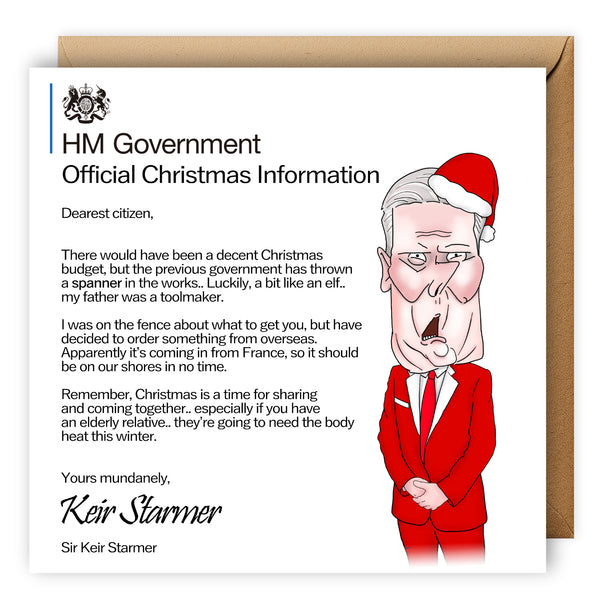 Keir Starmer Christmas Card | Political Card