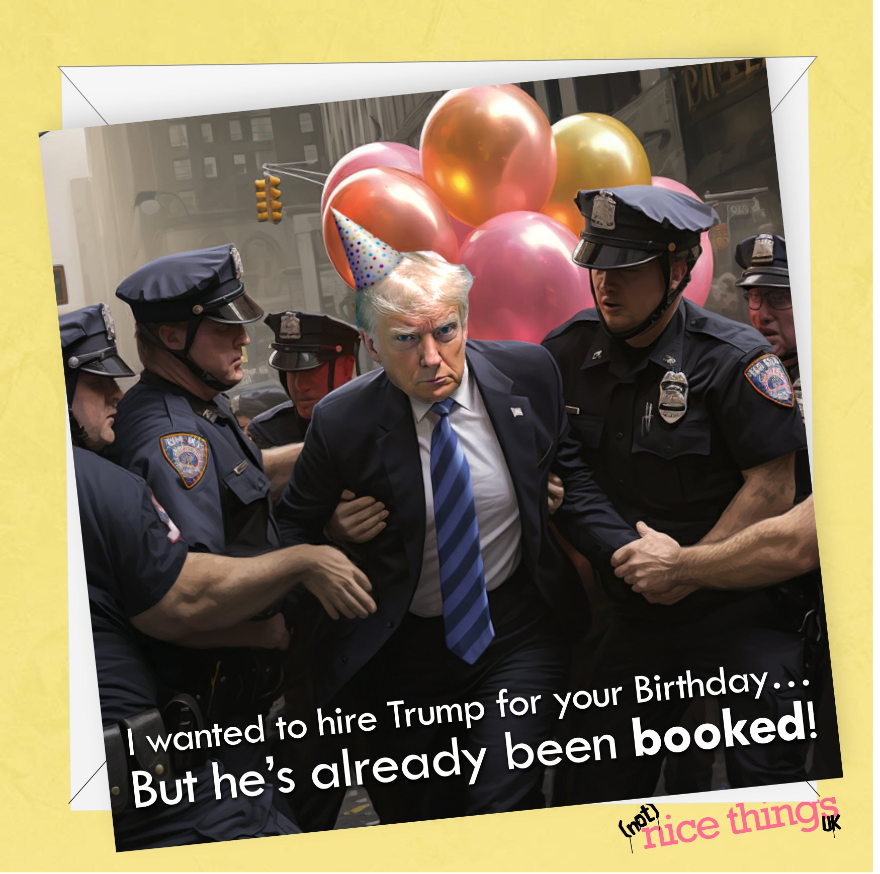 Arrested Trump Birthday Card, Funny Trump Mugshot Card, Donald Trump Mugshot Gift, Donald Trump Birthday cards, For Him, For Her, For Dad