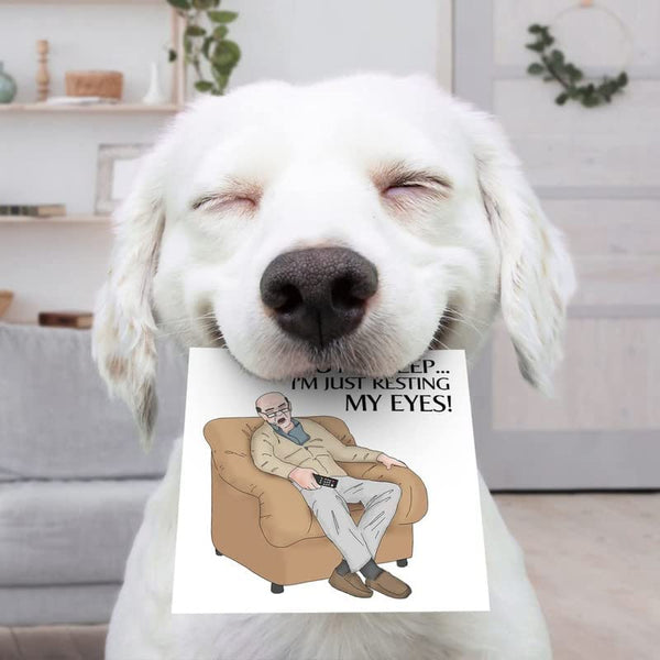 Just Resting My Eyes |  Funny Father's Day Card