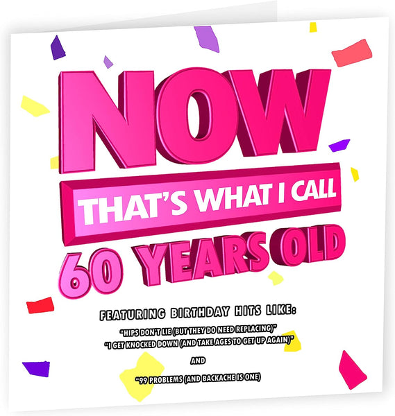 Now That's What I Call 60 | Funny 60th Birthday Card