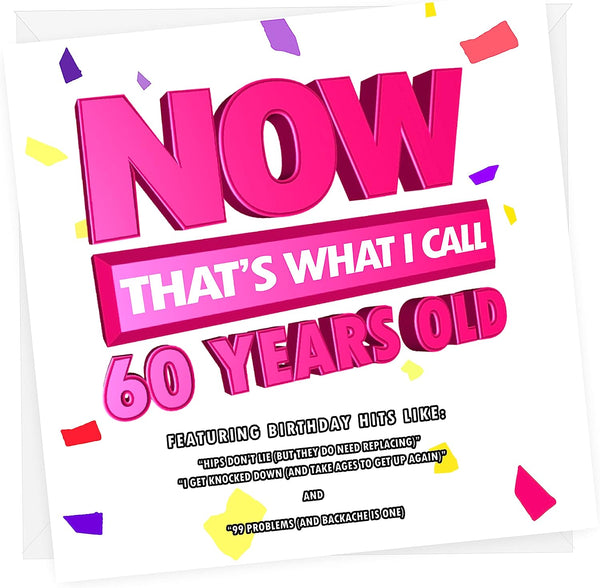 Now That's What I Call 60 | Funny 60th Birthday Card