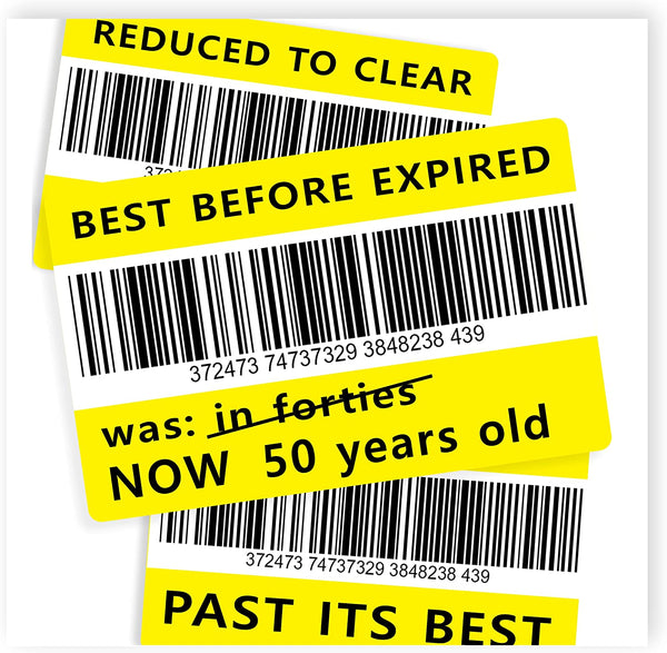 Reduced Sticker/Past Best | Rude 50th Birthday Card