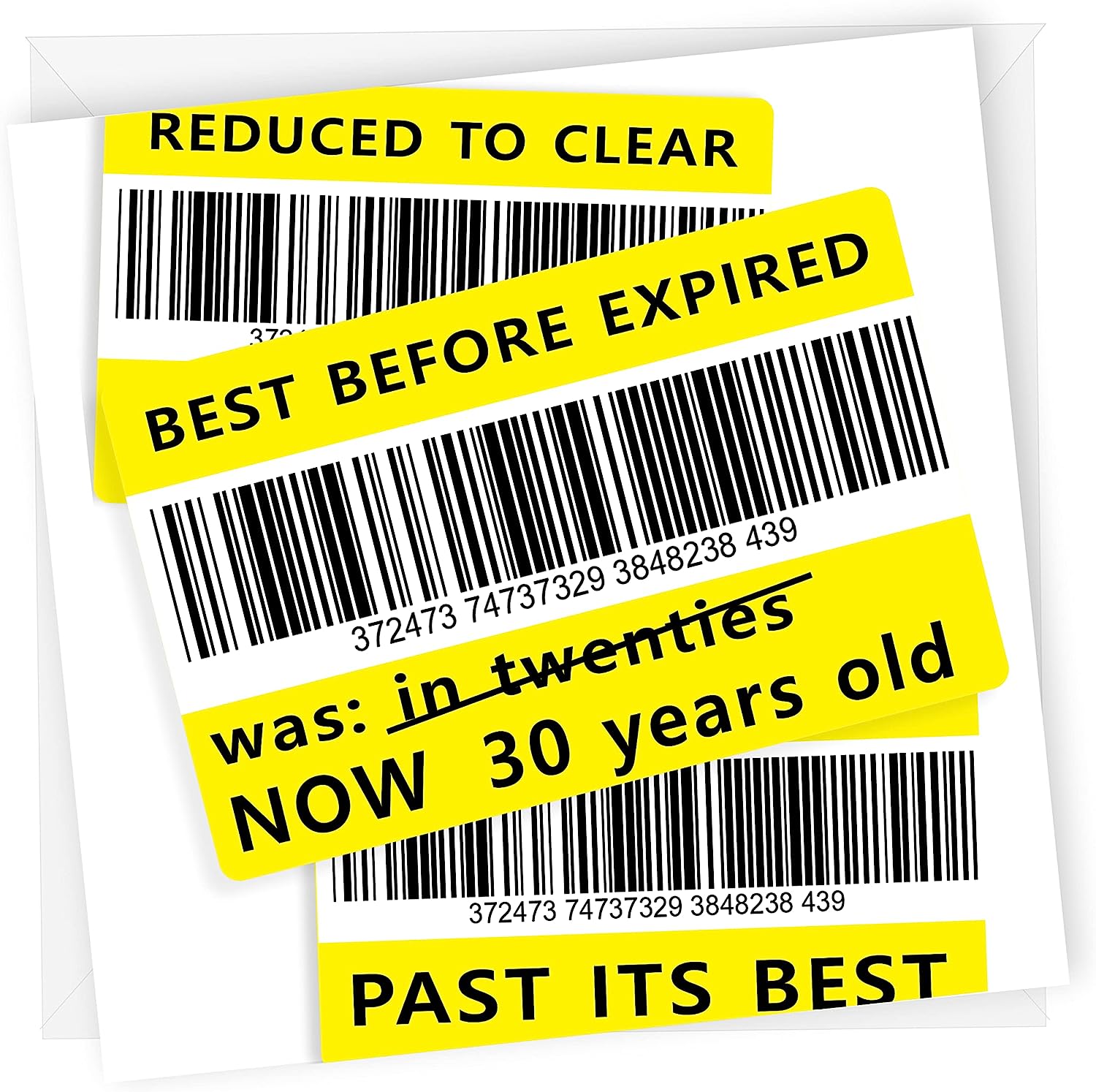 Reduced Sticker/Past Best | Rude 30th Birthday Card