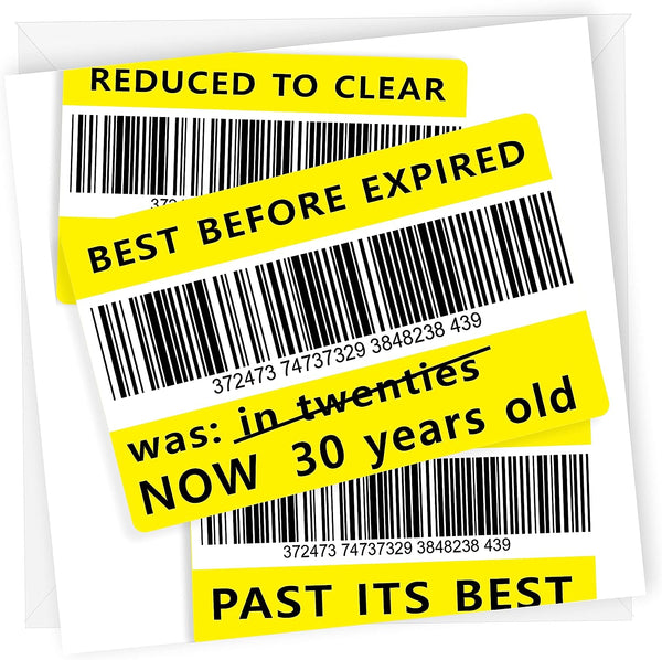 Reduced Sticker/Past Best | Rude 30th Birthday Card