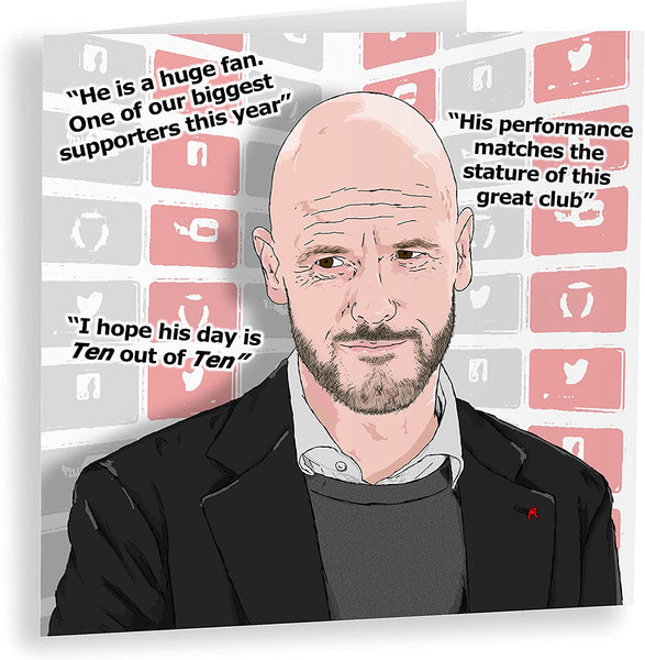 Erik Ten Hag Father's Day Card | Man Utd Card