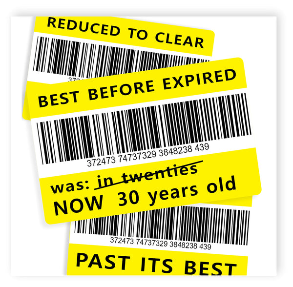 Reduced Sticker/Past Best | Rude 30th Birthday Card