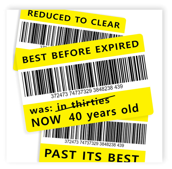 Reduced Sticker/Past Best | Rude 40th Birthday Card