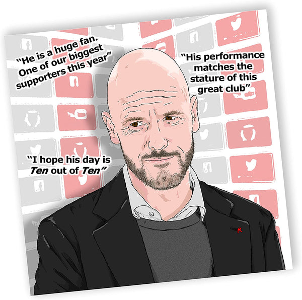 Erik Ten Hag Father's Day Card | Man Utd Card