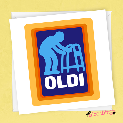 Old Age Funny Birthday Card, Old Funny 30th, 40th, 50th Birthday Cards for Him, Old Age Card for Dad, Boyfriend, Husband, Brother, sister
