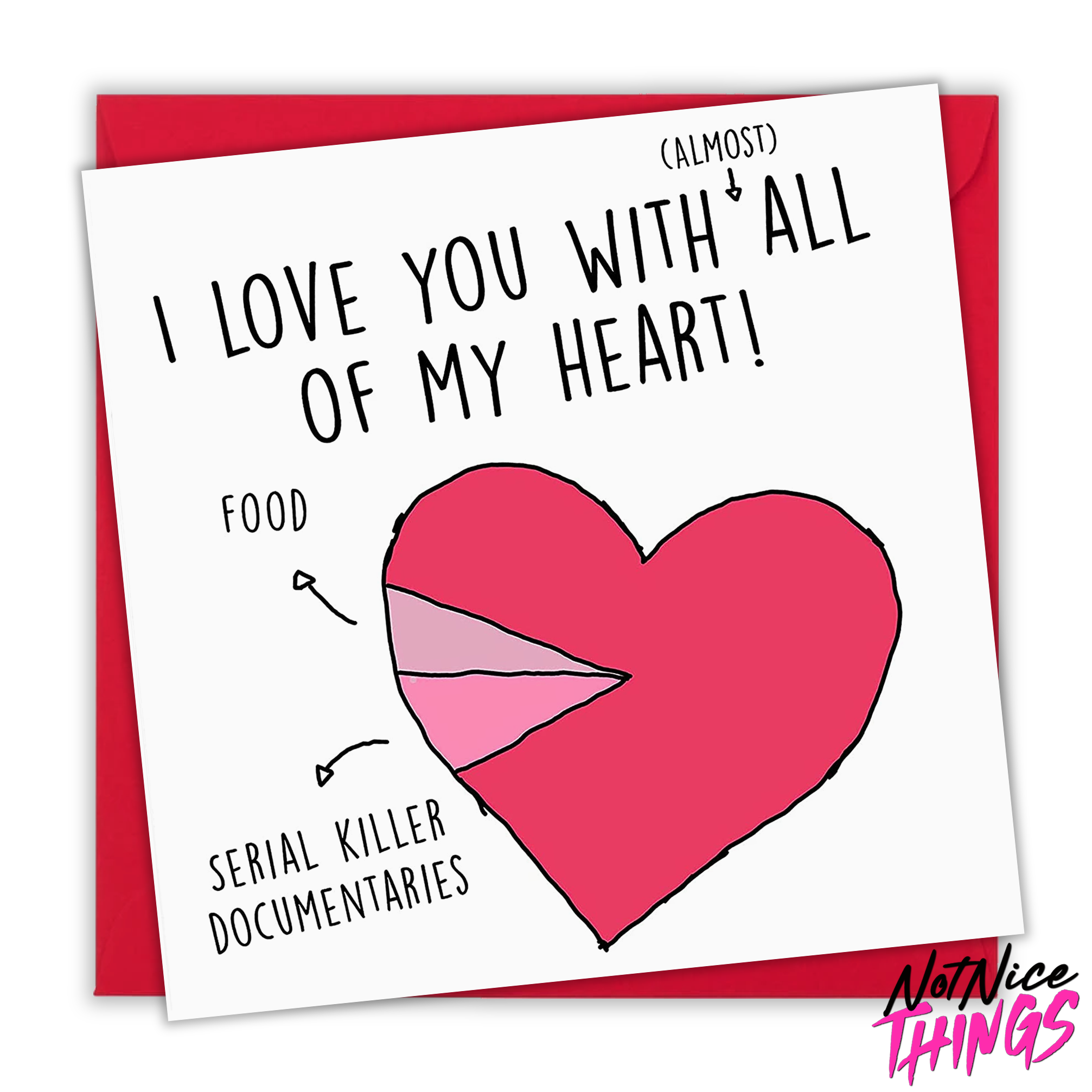 Almost All of My Heart, Funny Anniversary Card, Funny Anniversary Card for Boyfriend, Husband, Him, Documentaries, Killer, Netflix, Gift . 