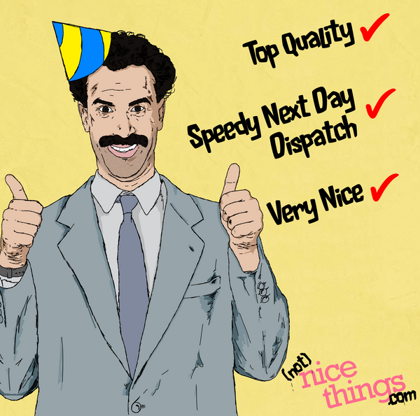 Borat Funny Birthday Card, Sacha Baron Cohen Birthday Card, Card for him, Birthday Card for Dad, Brother, Ali G, Borat Card, Borat 2, Bruno