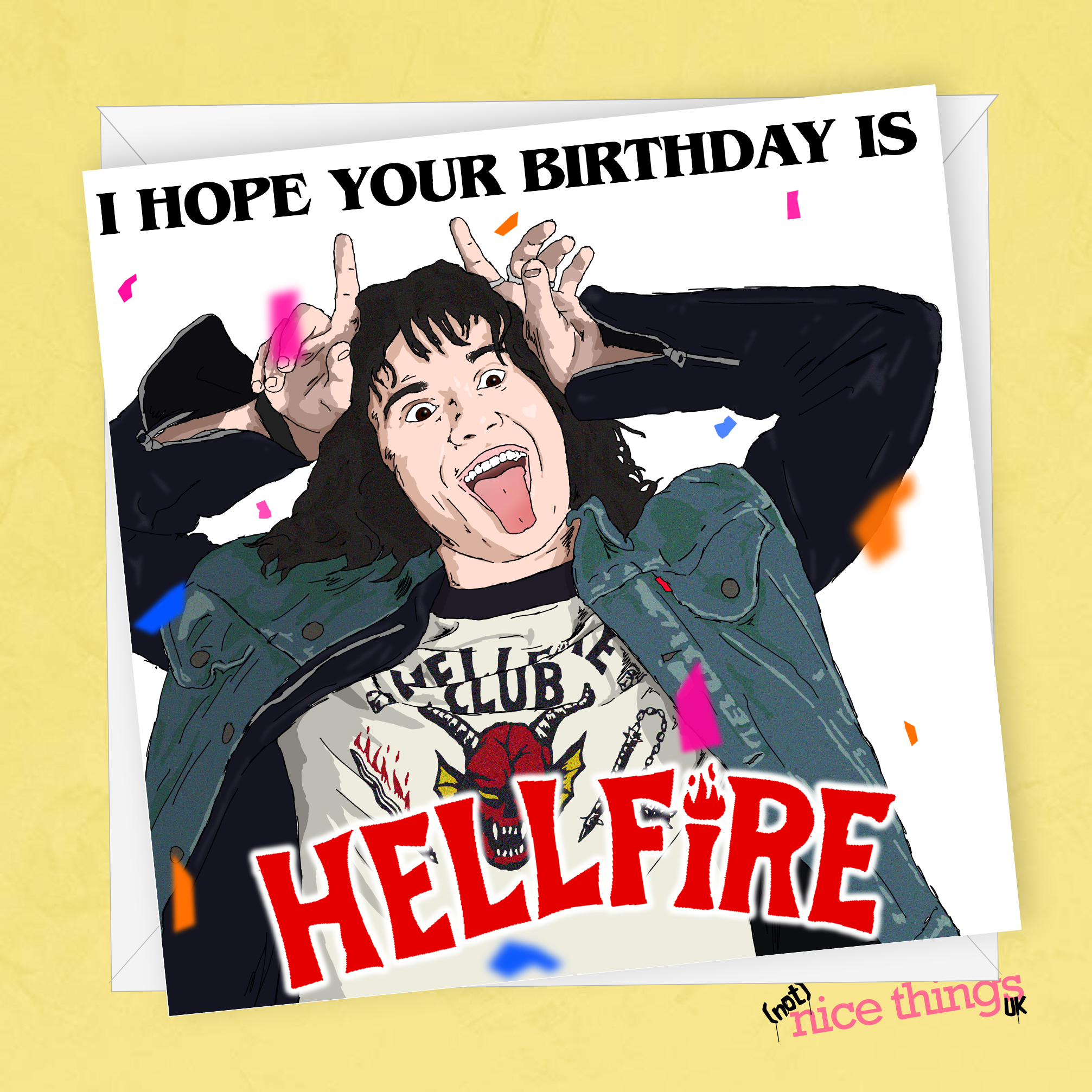 Stranger Things Birthday Card, Eddie Munson Birthday Cards, Funny card for Girlfriend, Birthday card for Boyfriend, for her, for him, Eleven