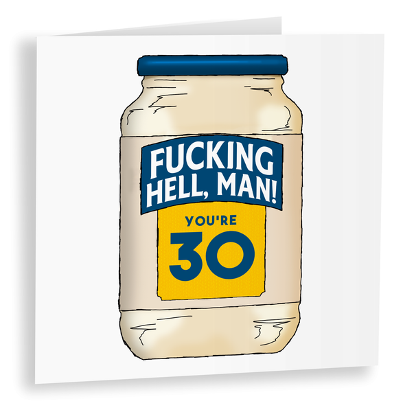 What the Hell Man! | Funny 30th Birthday Card