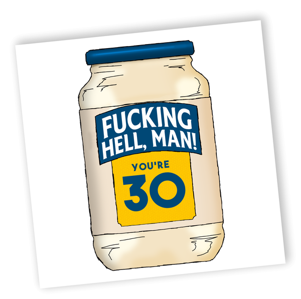What the Hell Man! | Funny 30th Birthday Card