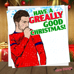 Jack Grealish Christmas Card, World Cup Christmas Cards For Him, Football Christmas Cards for Boyfriend, Dad, England, Qatar 2022