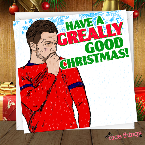 Jack Grealish Christmas Card, World Cup Christmas Cards For Him, Football Christmas Cards for Boyfriend, Dad, England, Qatar 2022