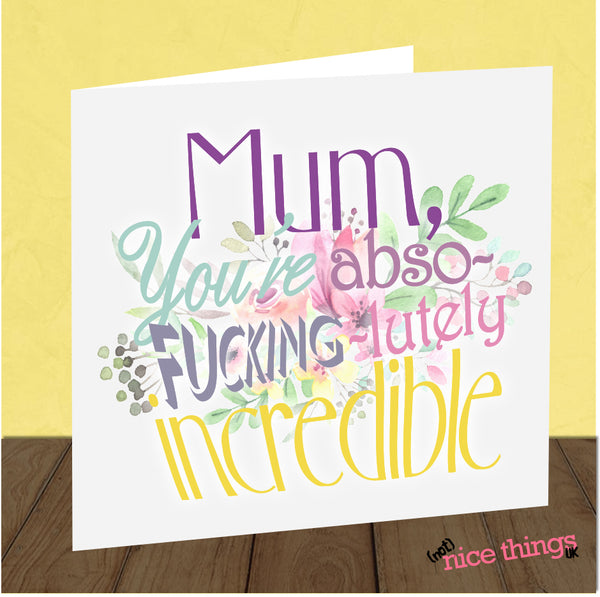 'Fucking Special' Mother's Day Card | Card for Mom, Thank you Mum