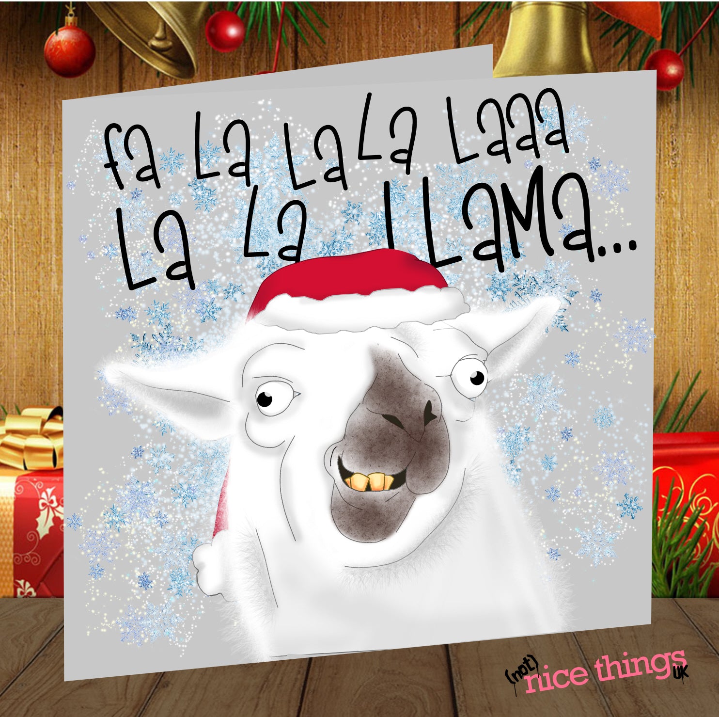 Funny Llama Christmas Card, Llama Card, Christmas Cards funny, christmas cards for girlfriend, boyfriend, him, her