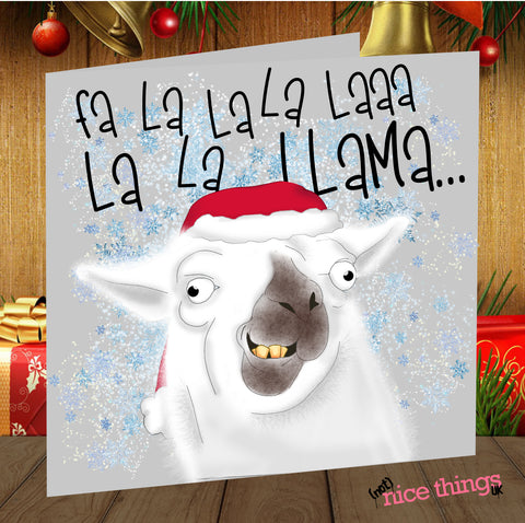 Funny Llama Christmas Card, Llama Card, Christmas Cards funny, christmas cards for girlfriend, boyfriend, him, her