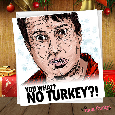 Peep Show 'No Turkey' Christmas Card | Funny Christmas Card