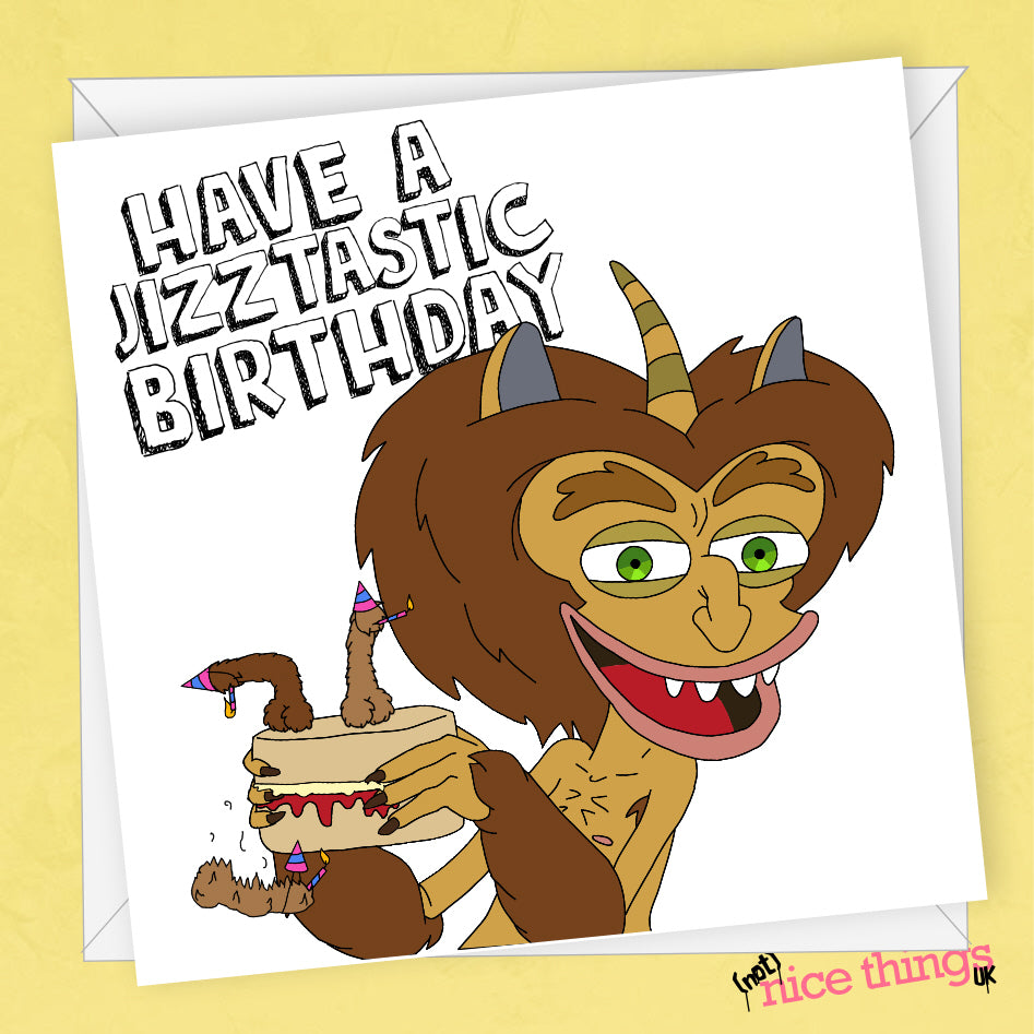 Big Mouth Hormone Monster | Funny Birthday Card
