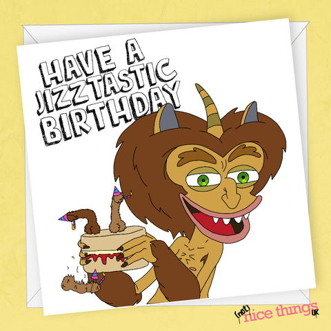 Big Mouth Hormone Monster | Funny Birthday Card