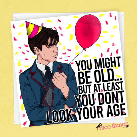 Number Five Funny Birthday Card, Umbrella Academy Birthday Card for Him, Funny Greeting Cards, Klaus, Diego , Cards for brother, Number 5