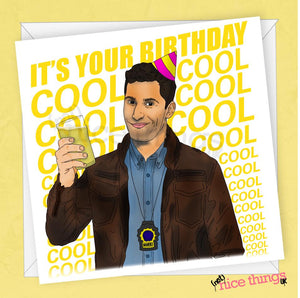 Funny Cool Peralta Birthday Card, Brooklyn 99, Nine-Nine, Funny Birthday cards, for him, for her, dad, brother, boyfriend