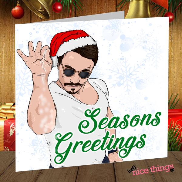 Salt Bae Chridtmas Card, Nusr Et Chirstmas Dinner Card, Meme Christmas Card, Christmas Card Meme, Christmas Meme Card, Meme Christmas Gift, Salt Bae Christmas Gift